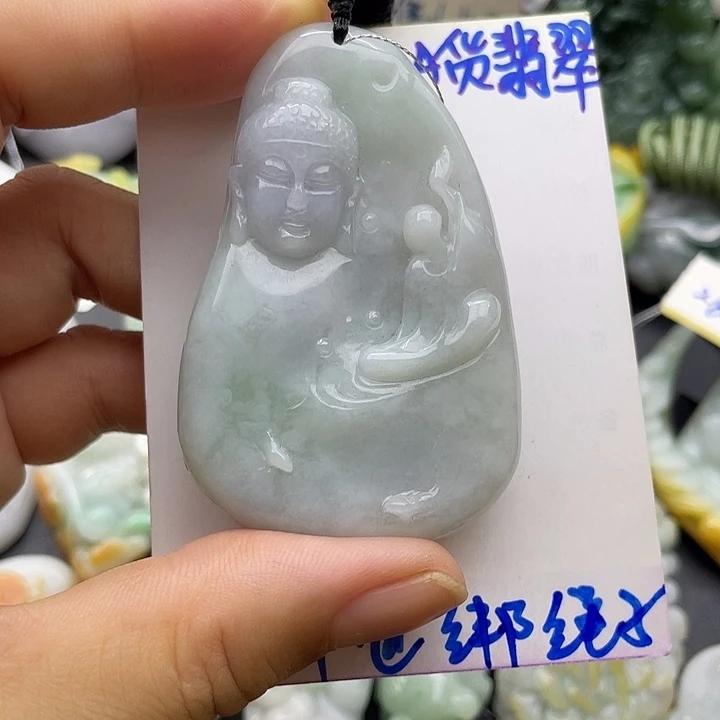 颈饰未镶嵌翡翠天然翡翠