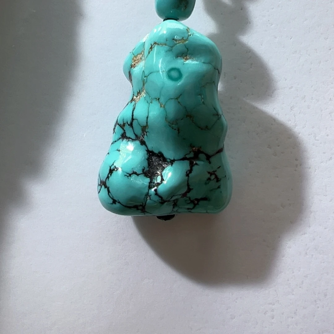 绿松石未镶嵌挂件