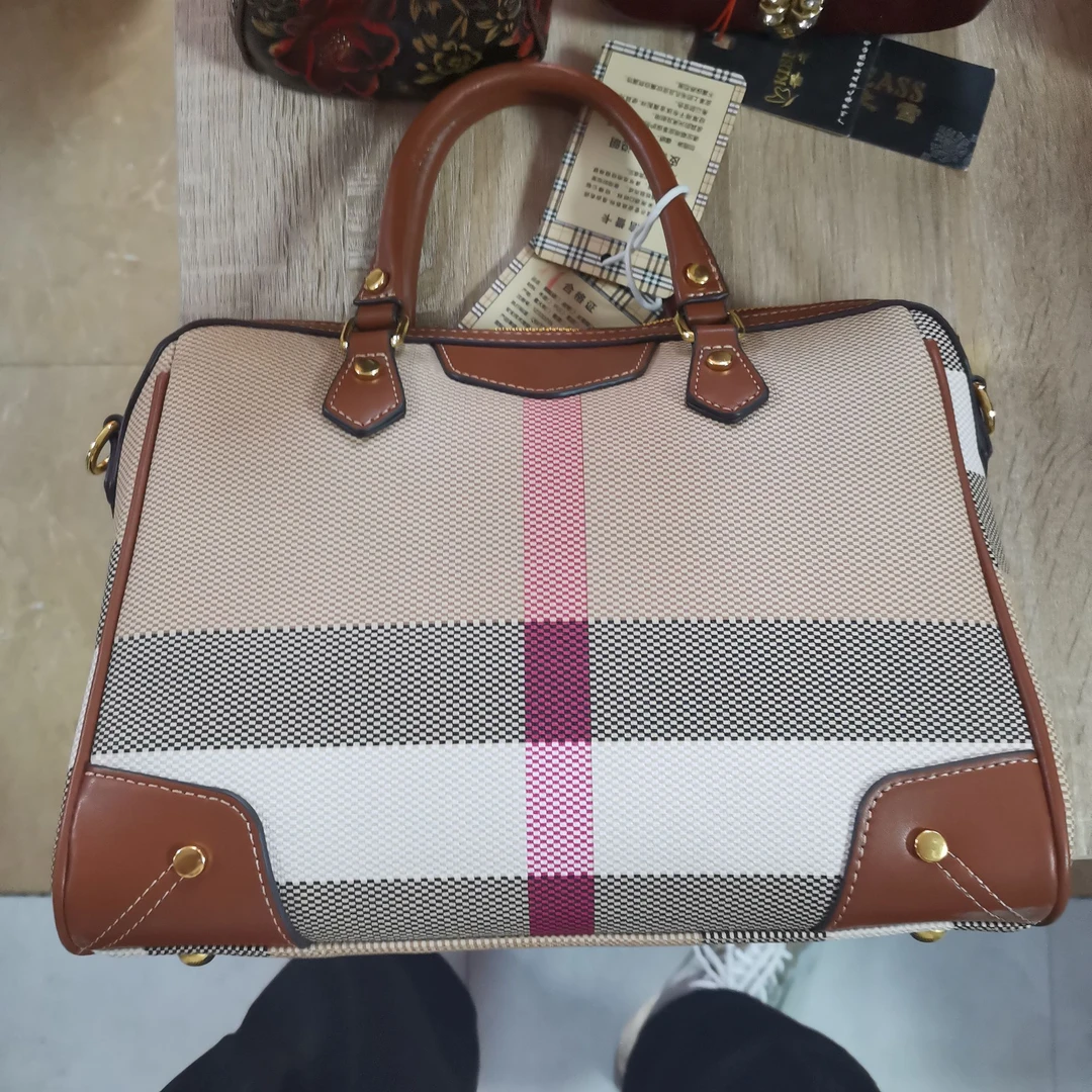 孤品时尚高奢波士顿手拎包气质单肩女士真皮斜挎手提包008