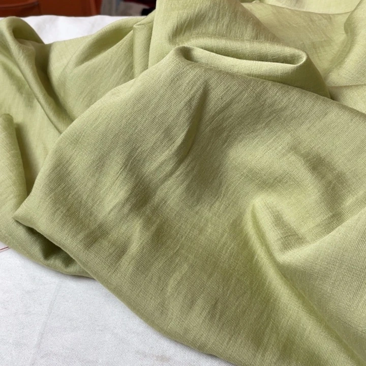 浅绿棉麻3.5米。