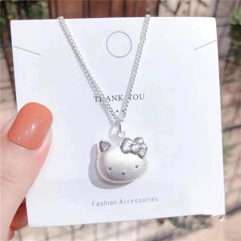 合金项链 新款网红热卖凯蒂猫项链时尚小众ins凯蒂猫动漫可爱吊坠