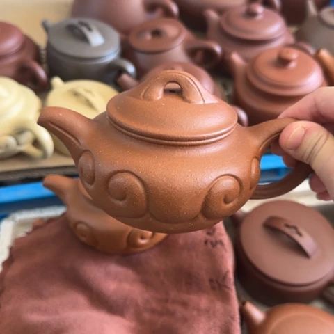 l***n茶壶紫砂金降坡泥240cc