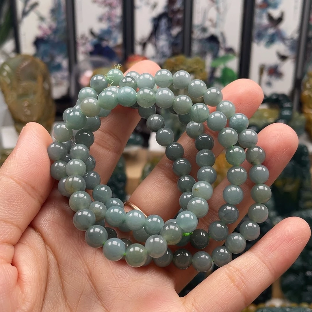 翡翠未镶嵌颈饰天然翡翠a货珠