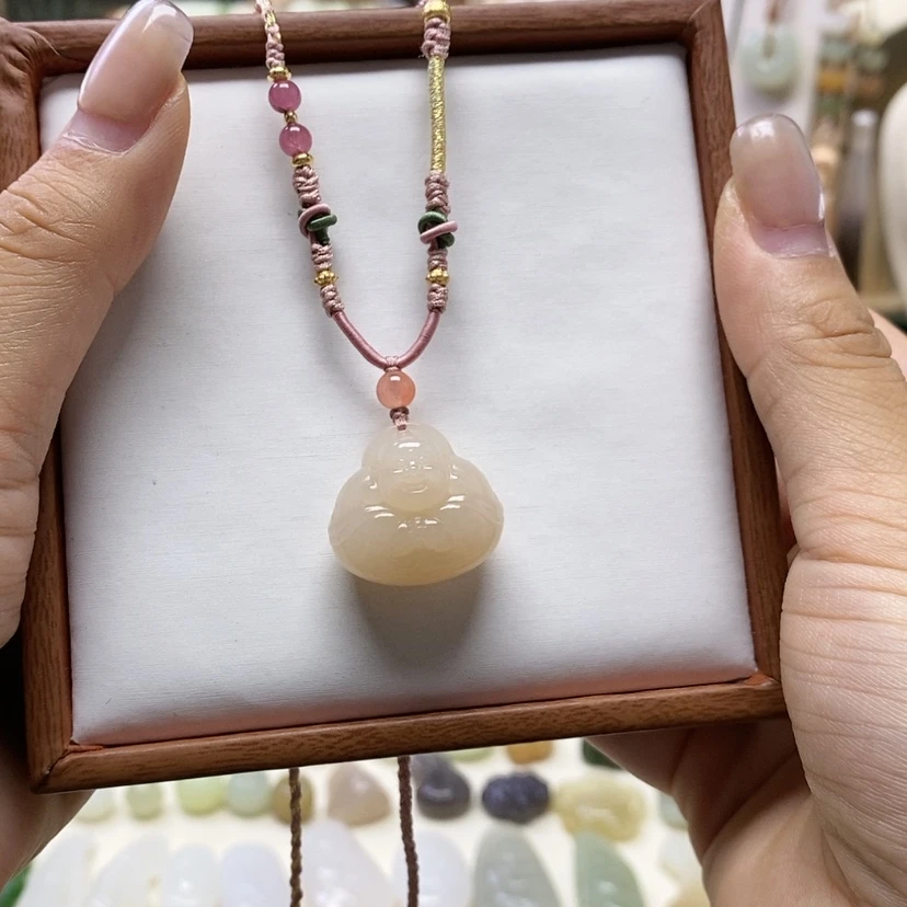 【闪购商品】和田玉未镶嵌颈饰哲****՞