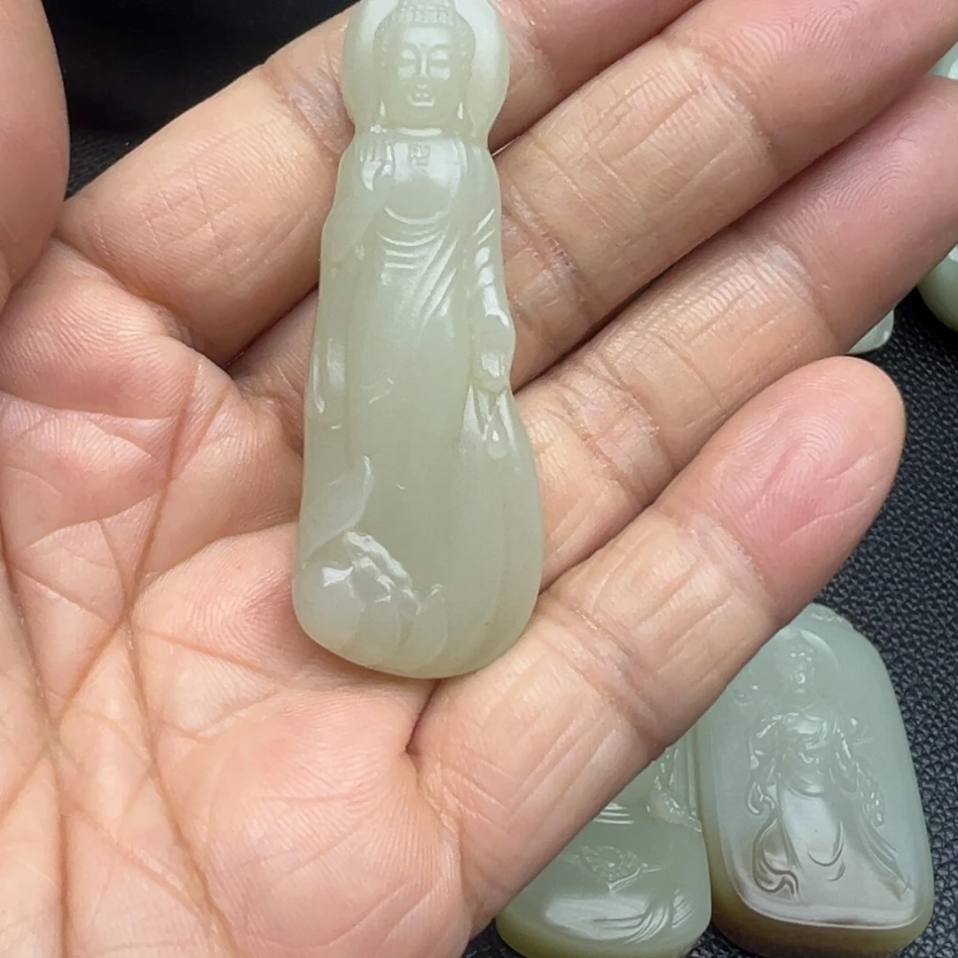 和田玉（糖玉）未镶嵌吊坠(不含链)