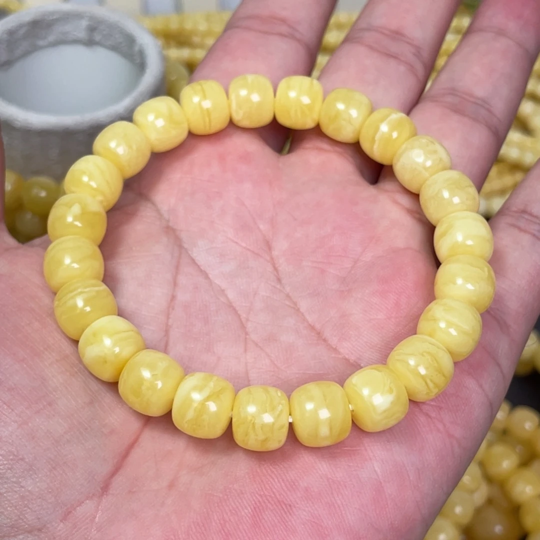 未镶嵌蜜蜡裸石全品虎皮纹10mm