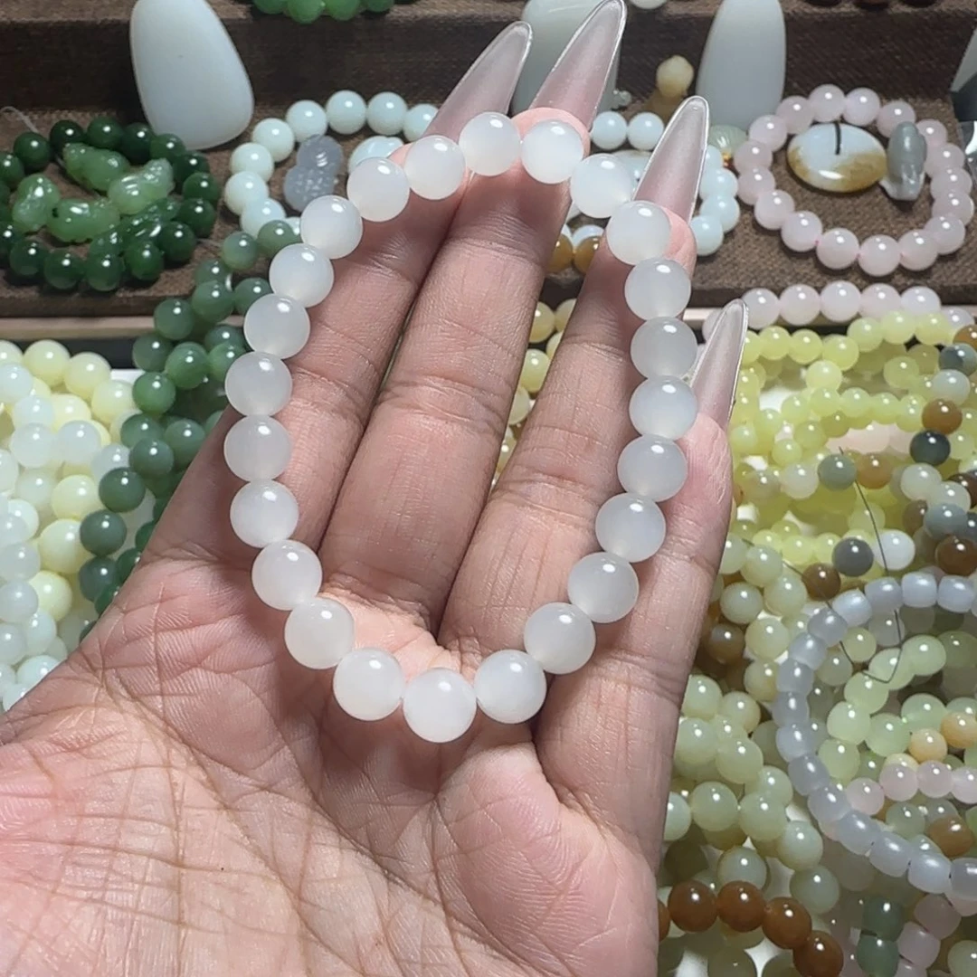 和田玉未镶嵌手链