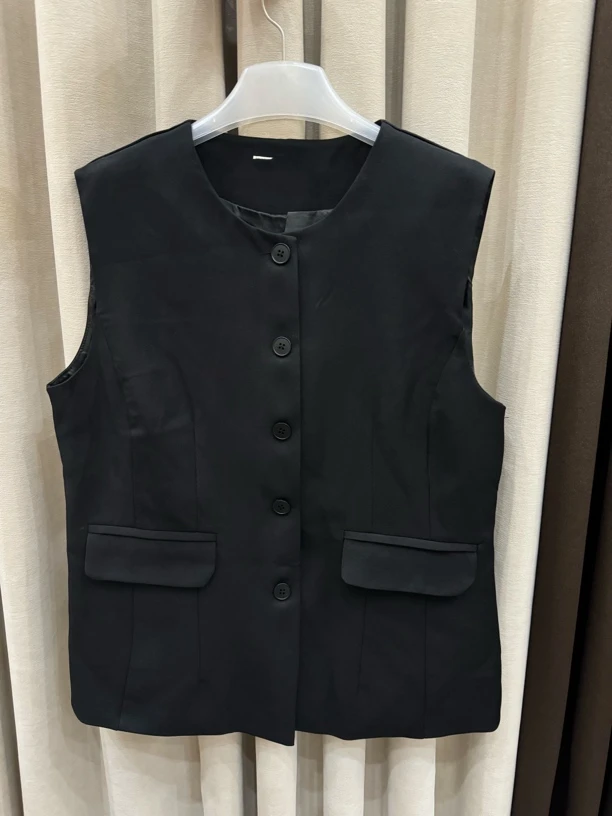 肉肉家*大码微收腰西服马甲