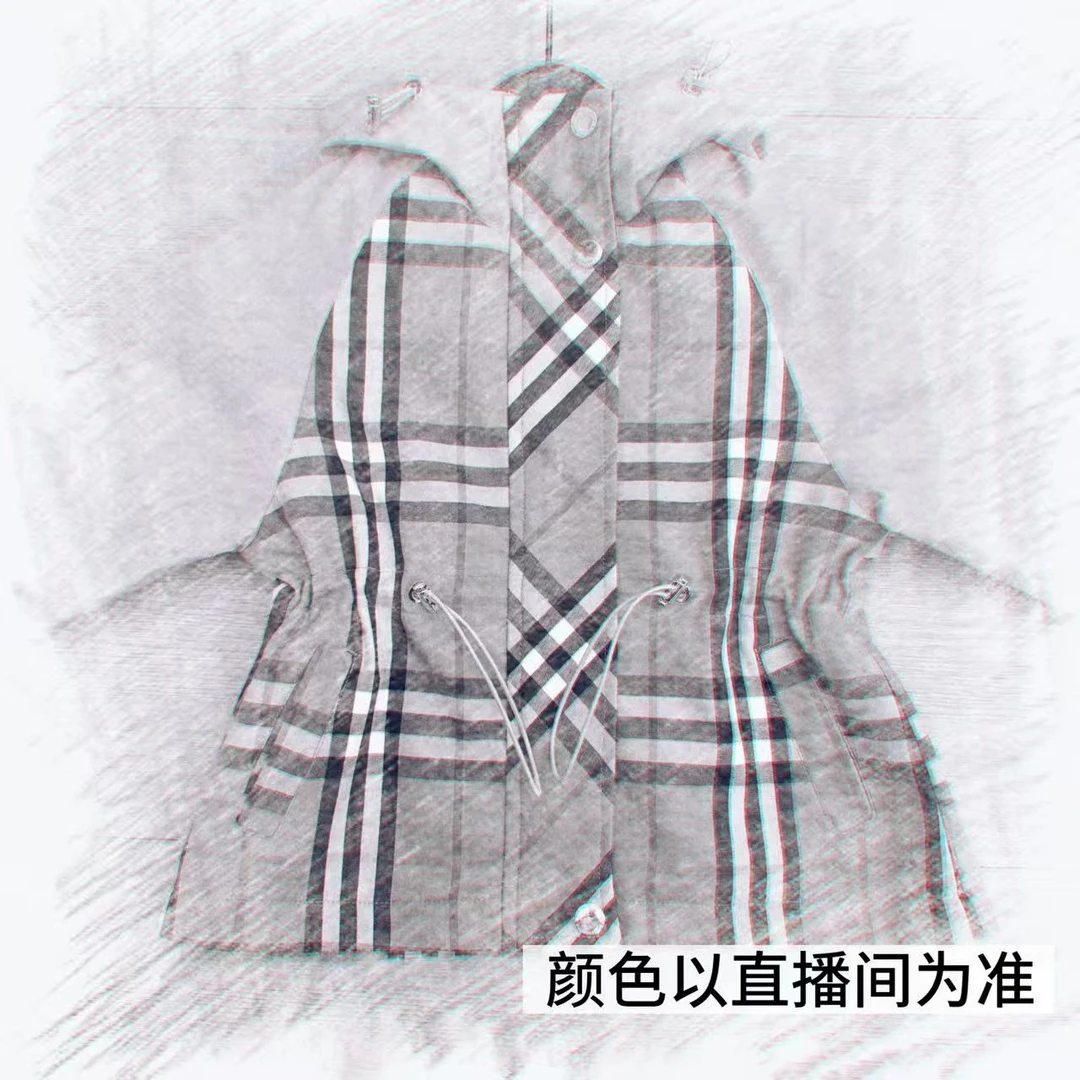 【十七】88522儿童男童女童春秋时尚复古格子收腰中长款风衣