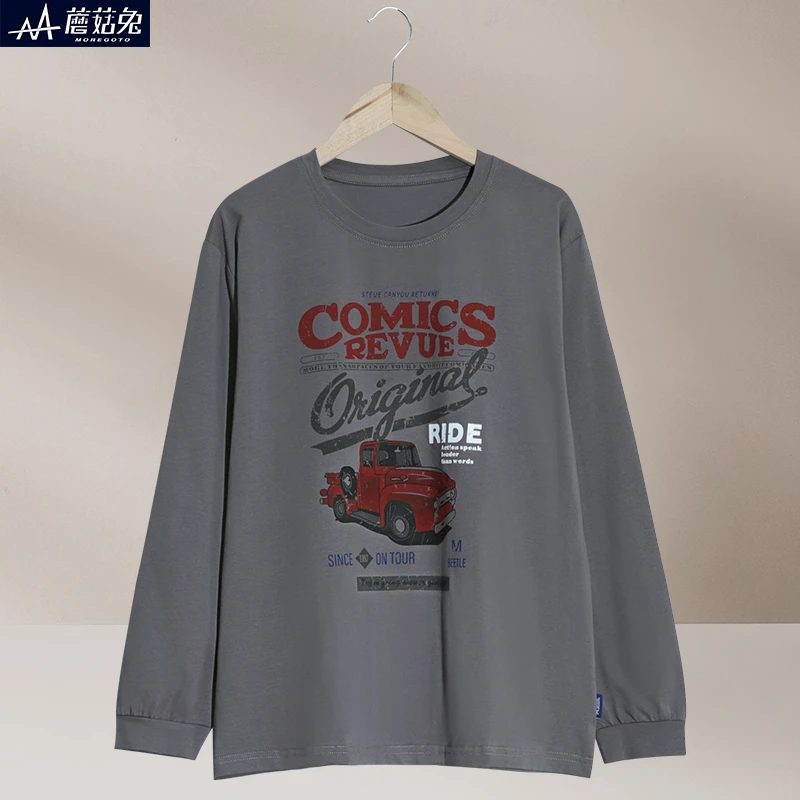 儿童长袖春秋卡通长袖T恤打底衫中大童男童潮流时尚印花休闲上衣