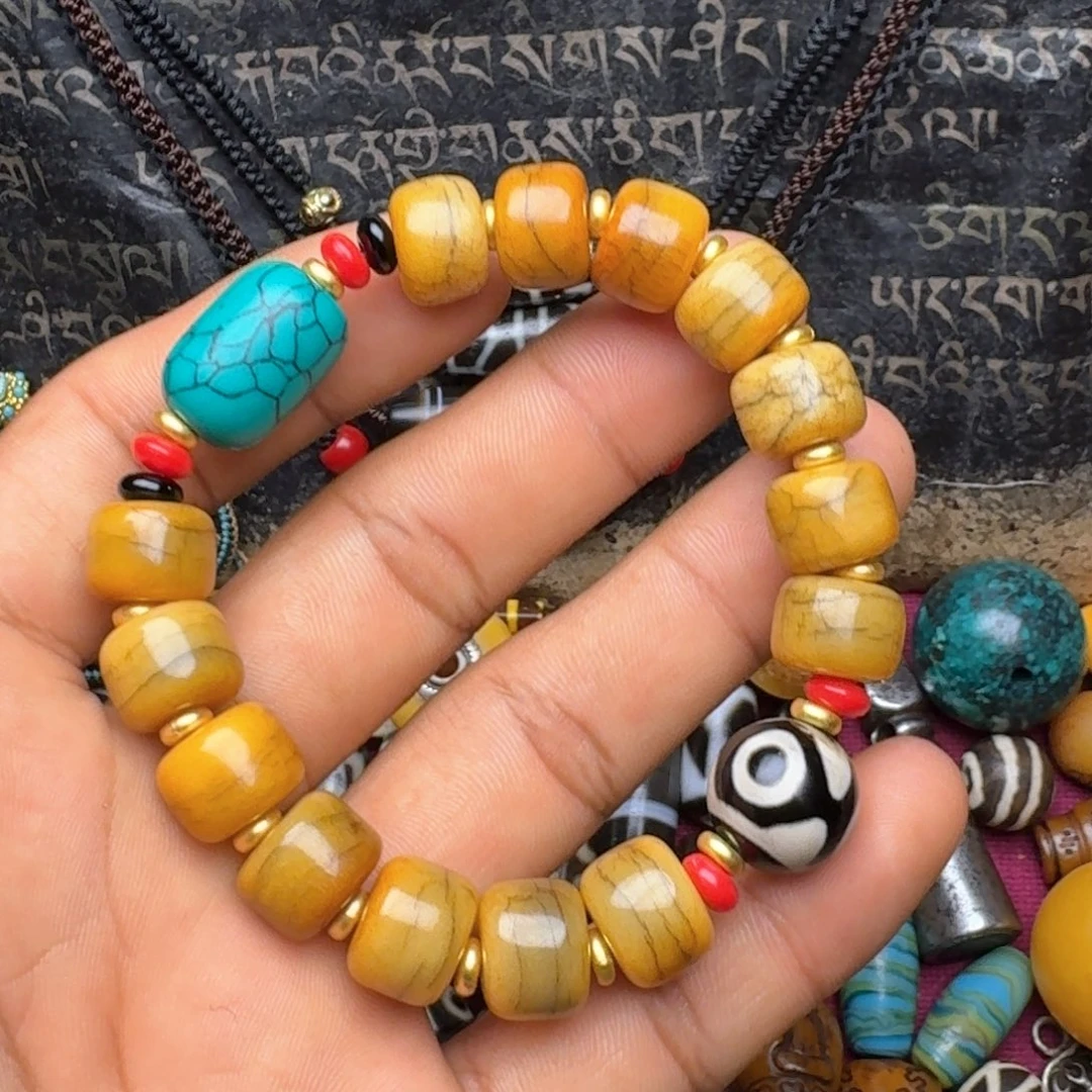 金刚菩提手串牦牛骨