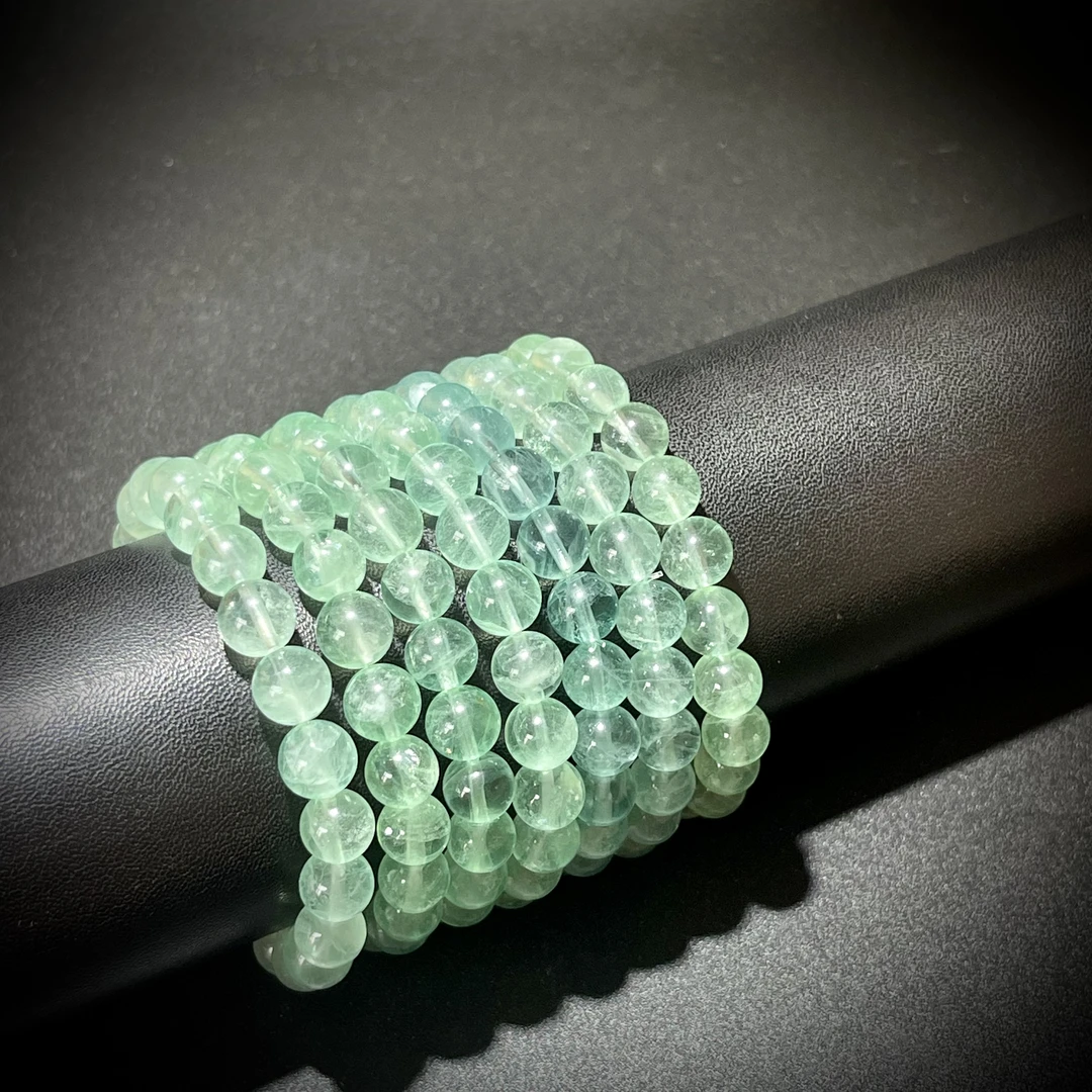 【貝勒爺】s820‘’智慧萤石’甄选高品绿萤石手链 （多样性发其一）