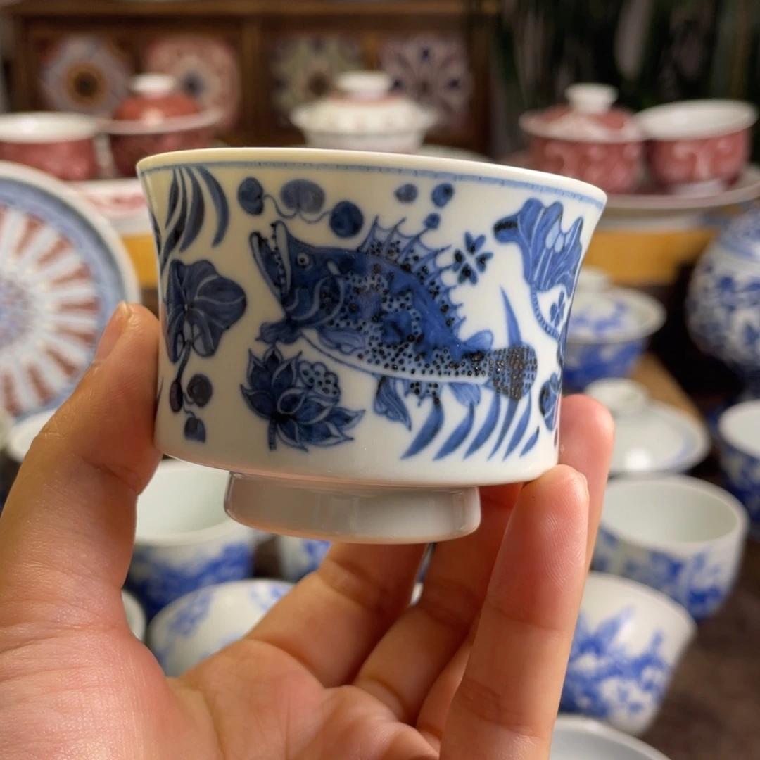 11景德镇青花鱼藻