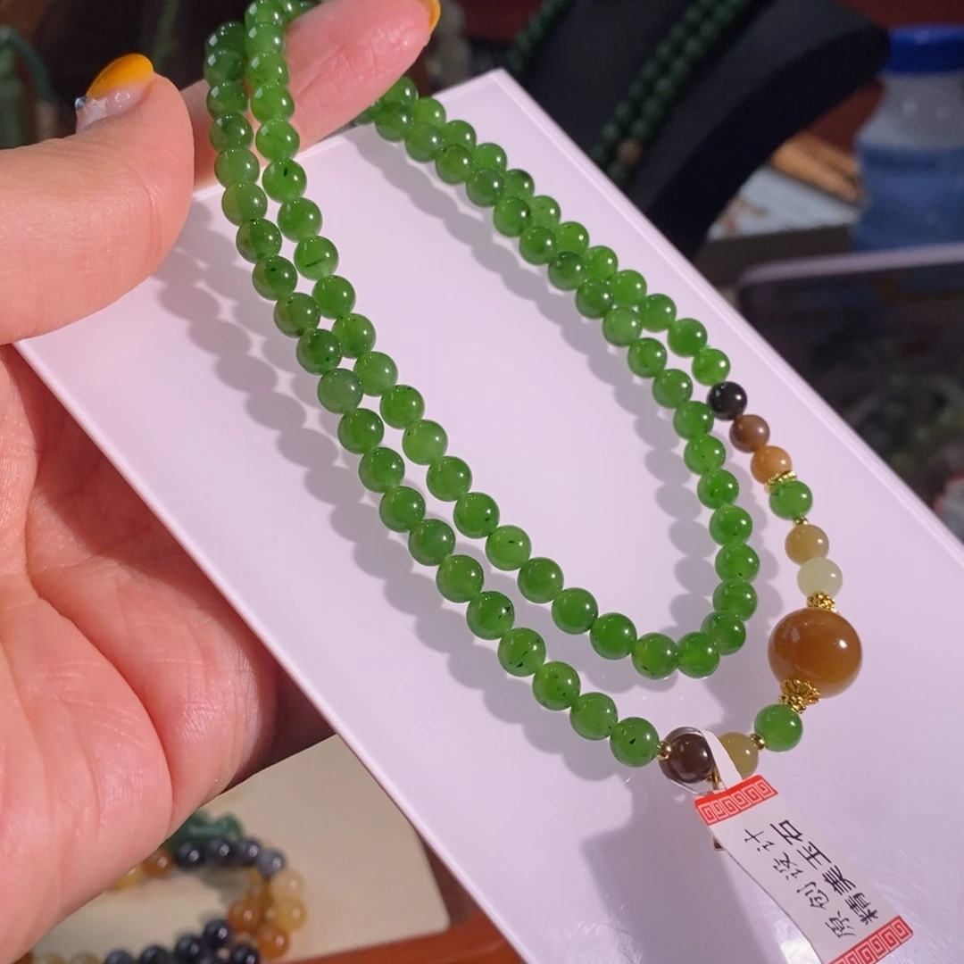 和田玉未镶嵌手链