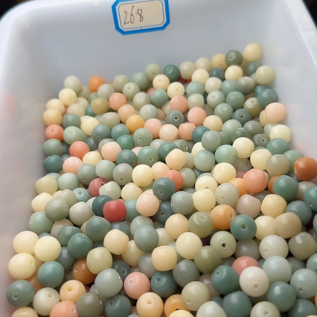 吊坠菩提根/象牙果120颗多彩花鼓10