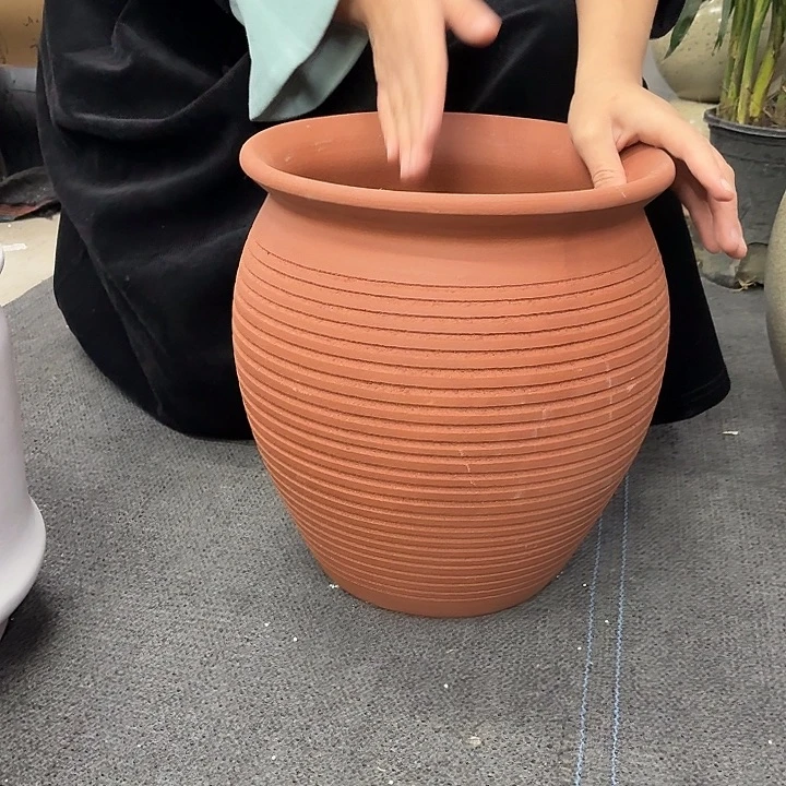 25×28 -粗陶花盆有孔-买买买
