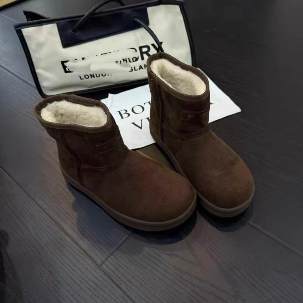 SUSU  新款简约百搭冬季加绒低帮雪地靴 8-20四右前4