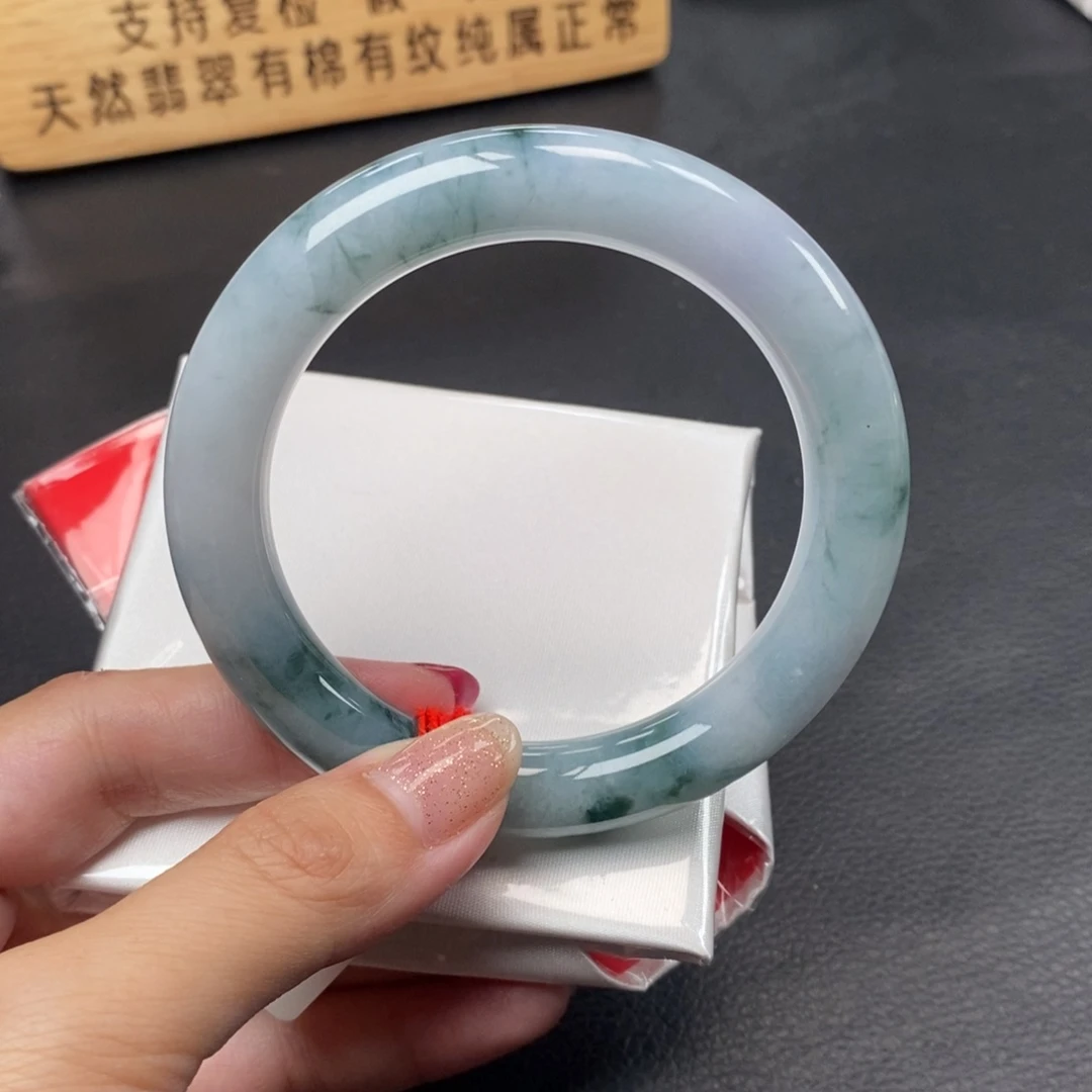 【闪购商品】未镶嵌手镯翡翠56圈口莫奈
