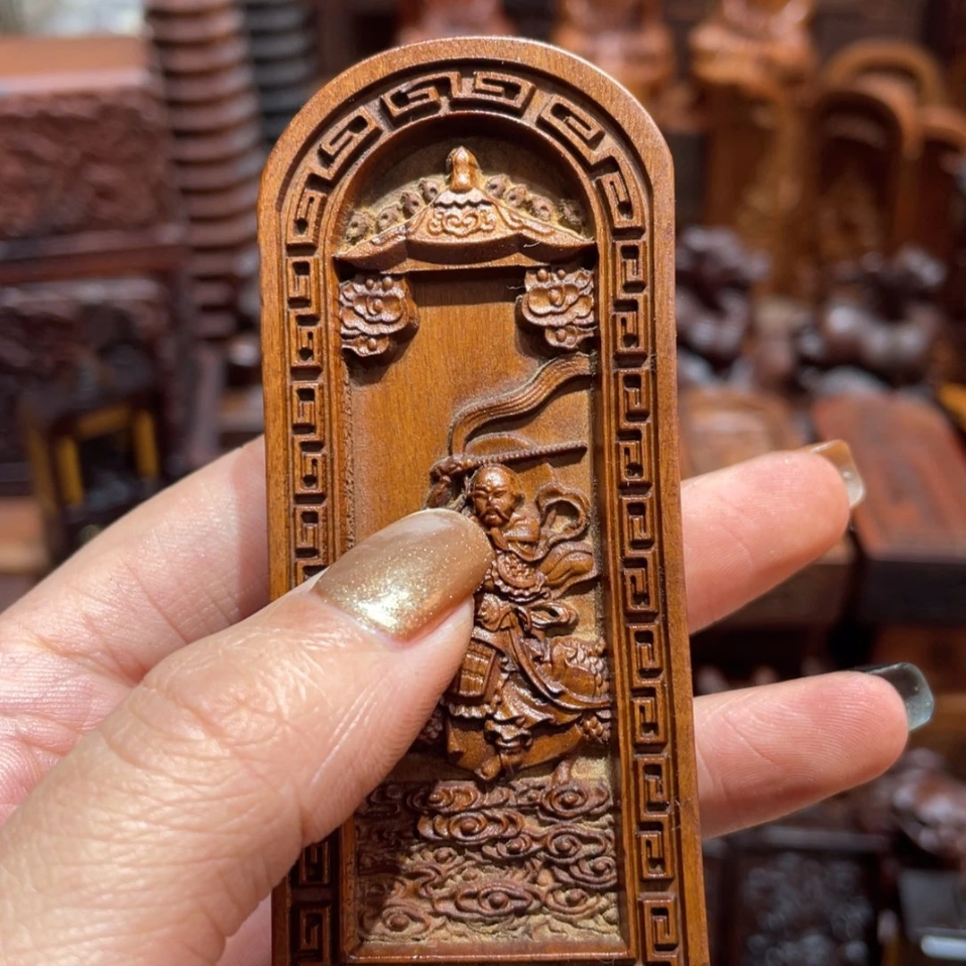 鈈***正木枣木9公分雷祖微瑕一物一拍