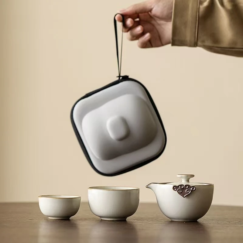 Y6250-[黄汝]祥云快客家用简约茶具
