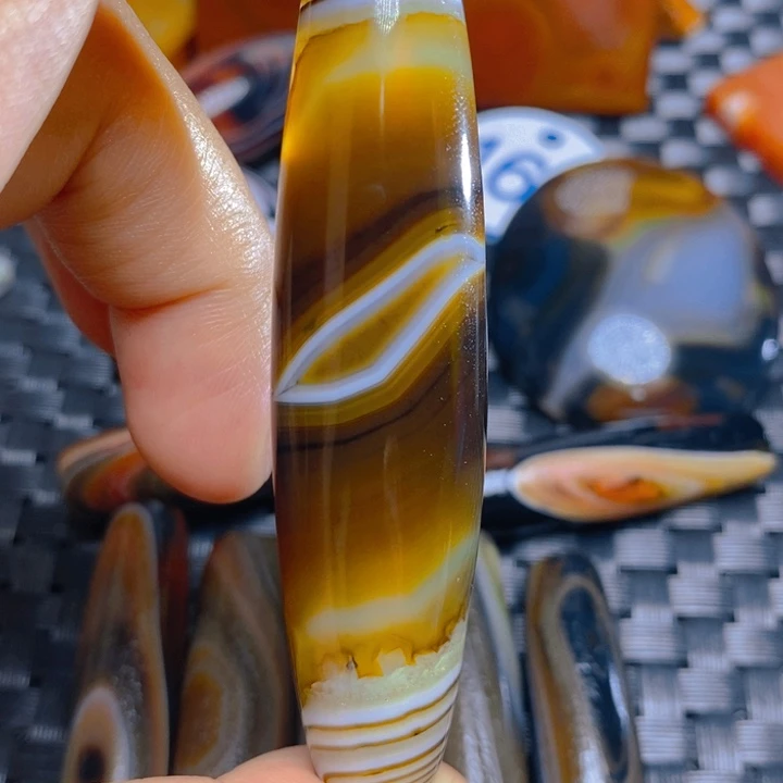 玛瑙/玉髓颈饰未镶嵌暖*夜