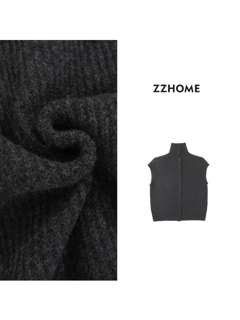 ZOZO HOME |反常规基础高领悬垂精织两面穿背心q171736p