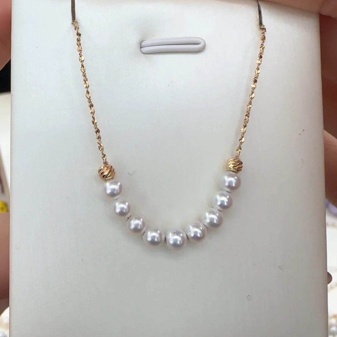 银S925镶嵌淡水珍珠颈饰