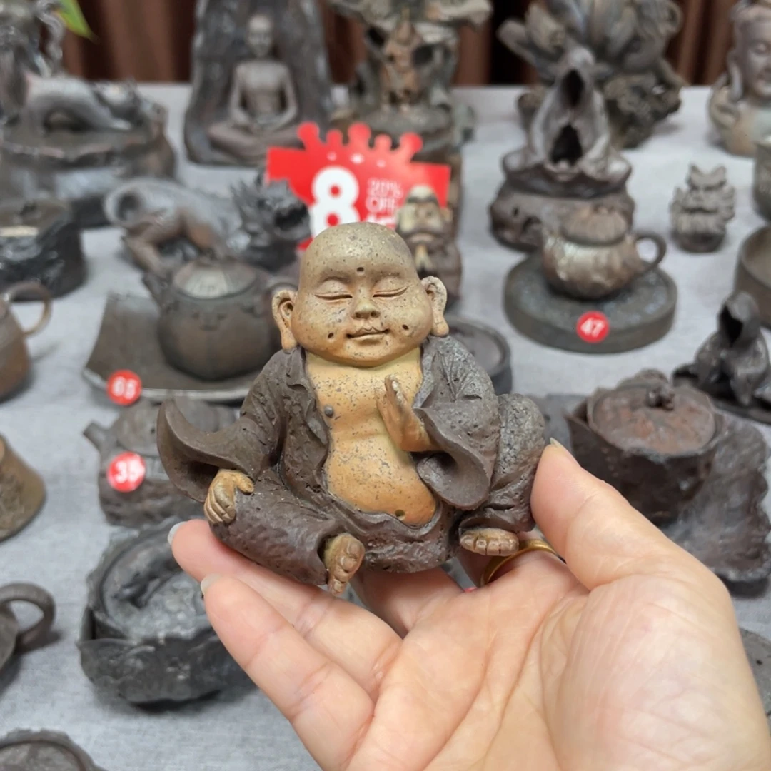 全场八折全手捏柴烧茶器