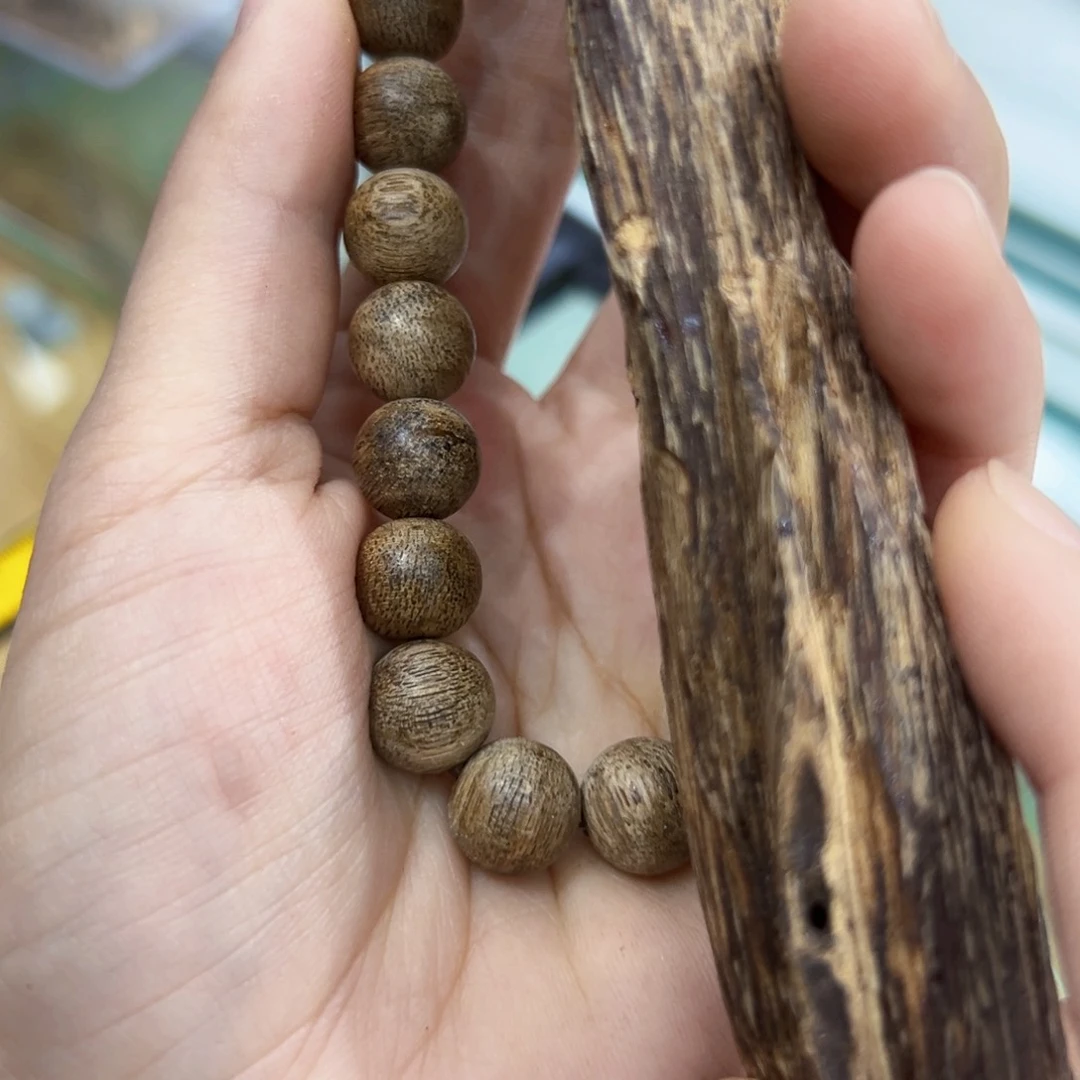 【闪购商品】香榧木美***6木料柬埔寨菩萨棋卡10单圈6.7克