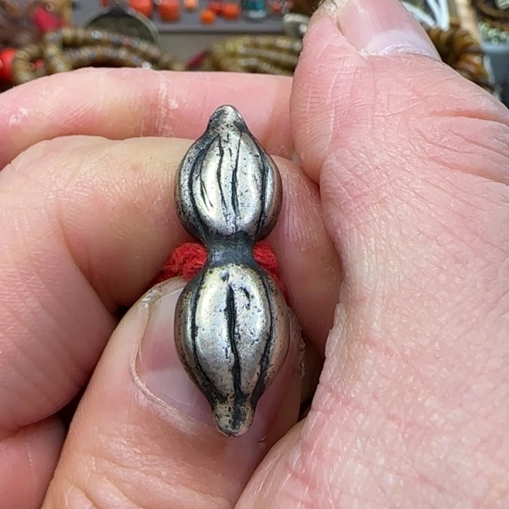 琦*藏传老物件念珠配饰