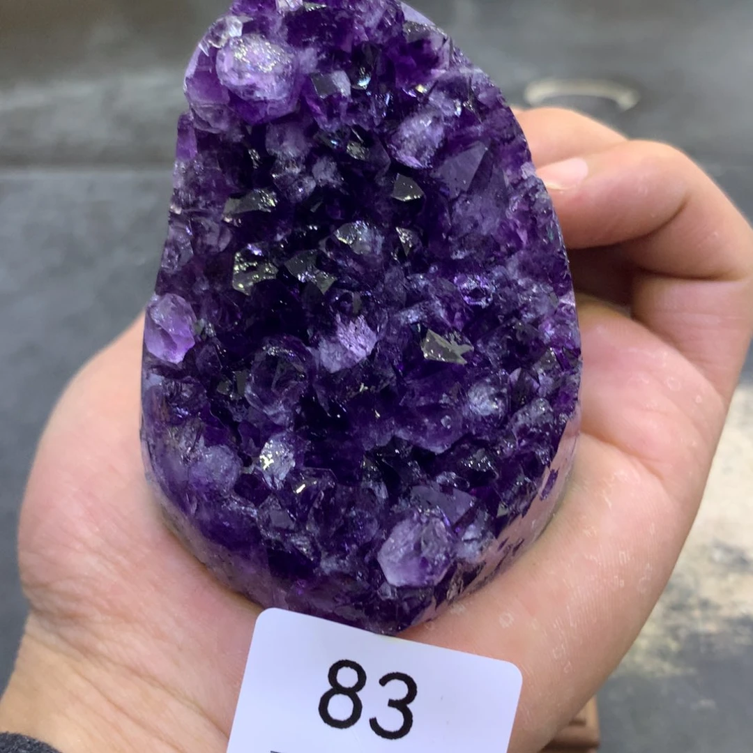 水晶摆件未镶嵌紫晶83