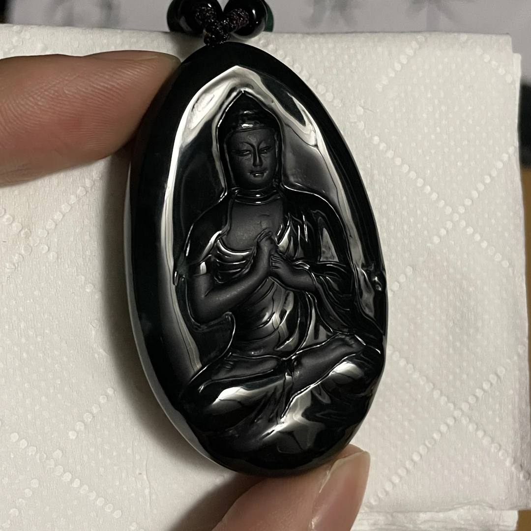 天然翡翠A货 鸽子蛋佛牌