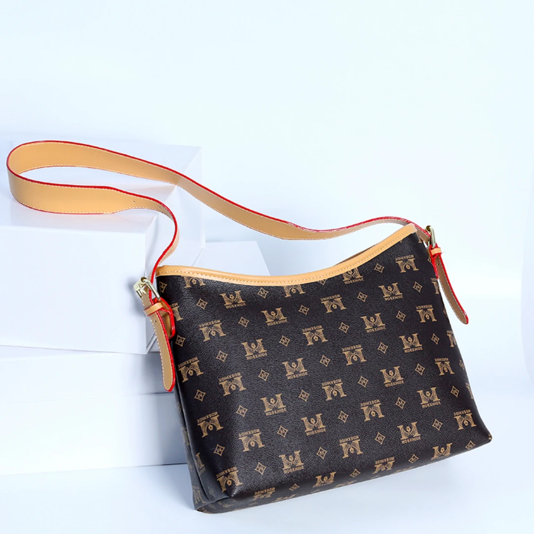 （宽25cm高20cm厚11cm)时尚百搭单肩手提包006棕色