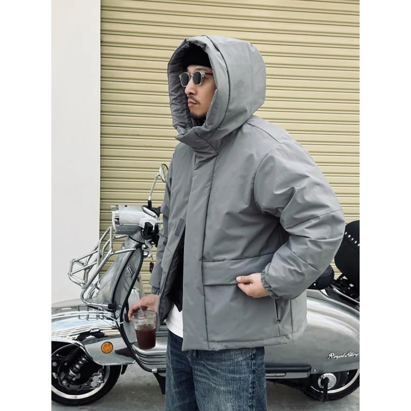 【BMS/羽皇/双面穿/加厚羽绒服】日潮 百搭羽绒外套同款宽松保暖