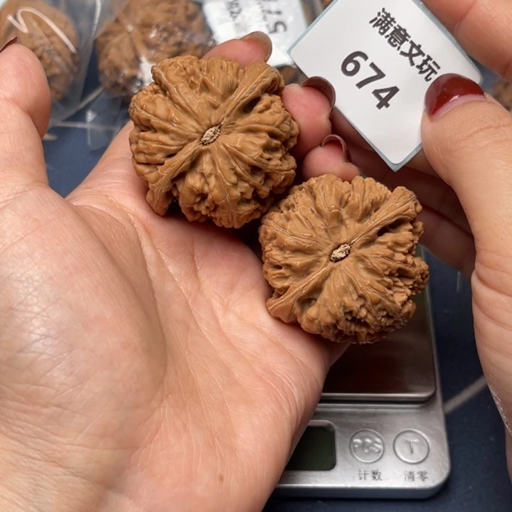 文玩核桃把件粗筋45.674