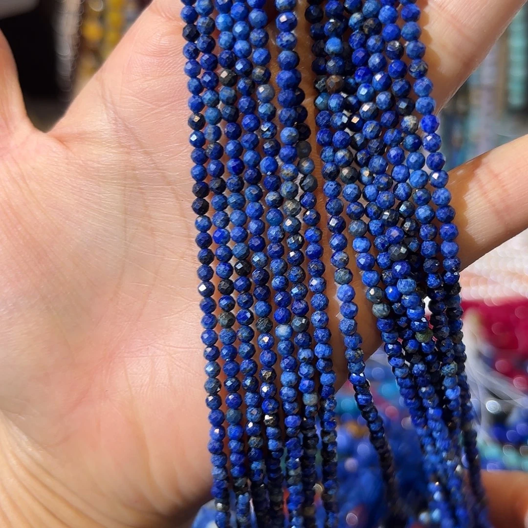 玛瑙/玉髓未镶嵌珠宝半成品青金卡3一条