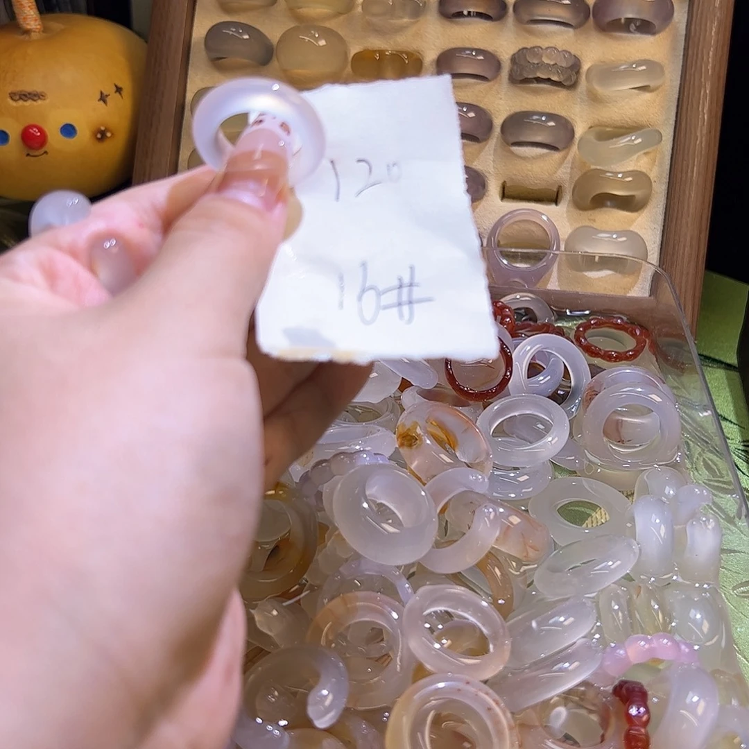 未镶嵌戒指玛瑙/玉髓