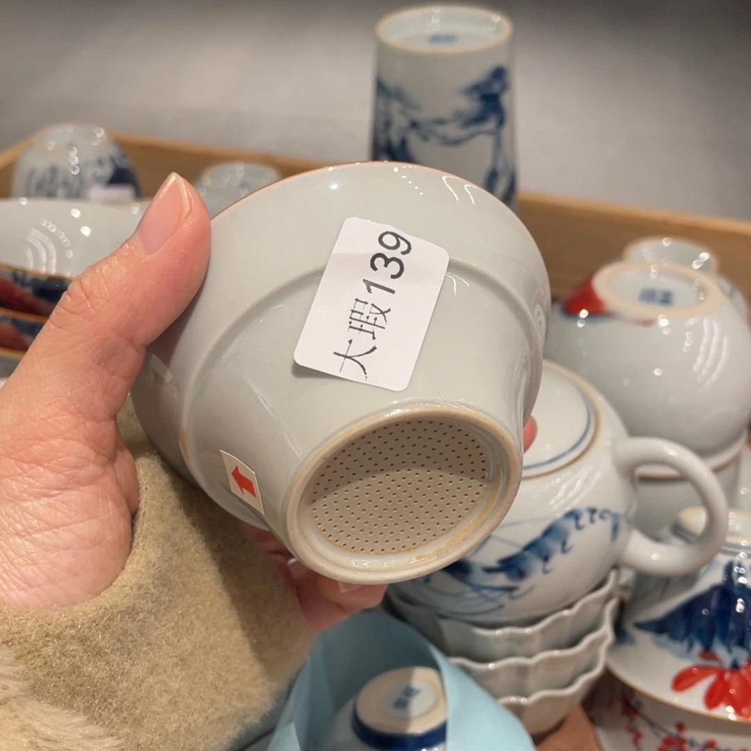 有瑕釉下彩纯手绘