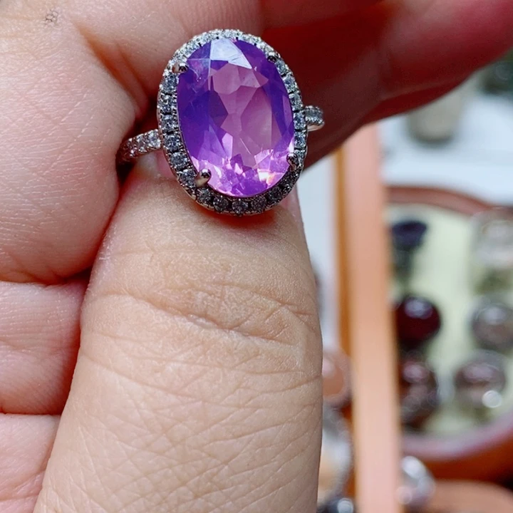 未镶嵌颈饰紫晶水晶