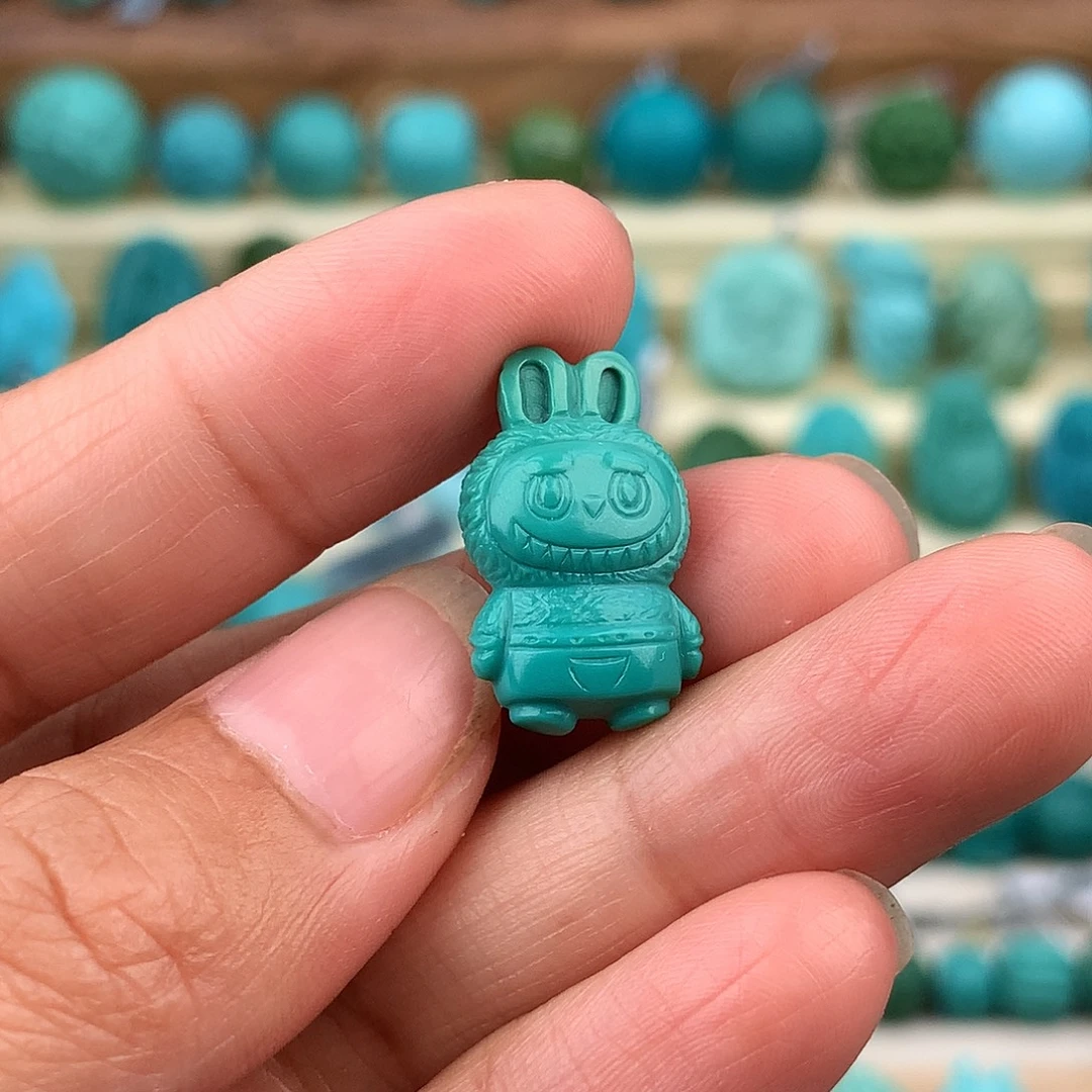 未镶嵌绿松石珠宝奇石