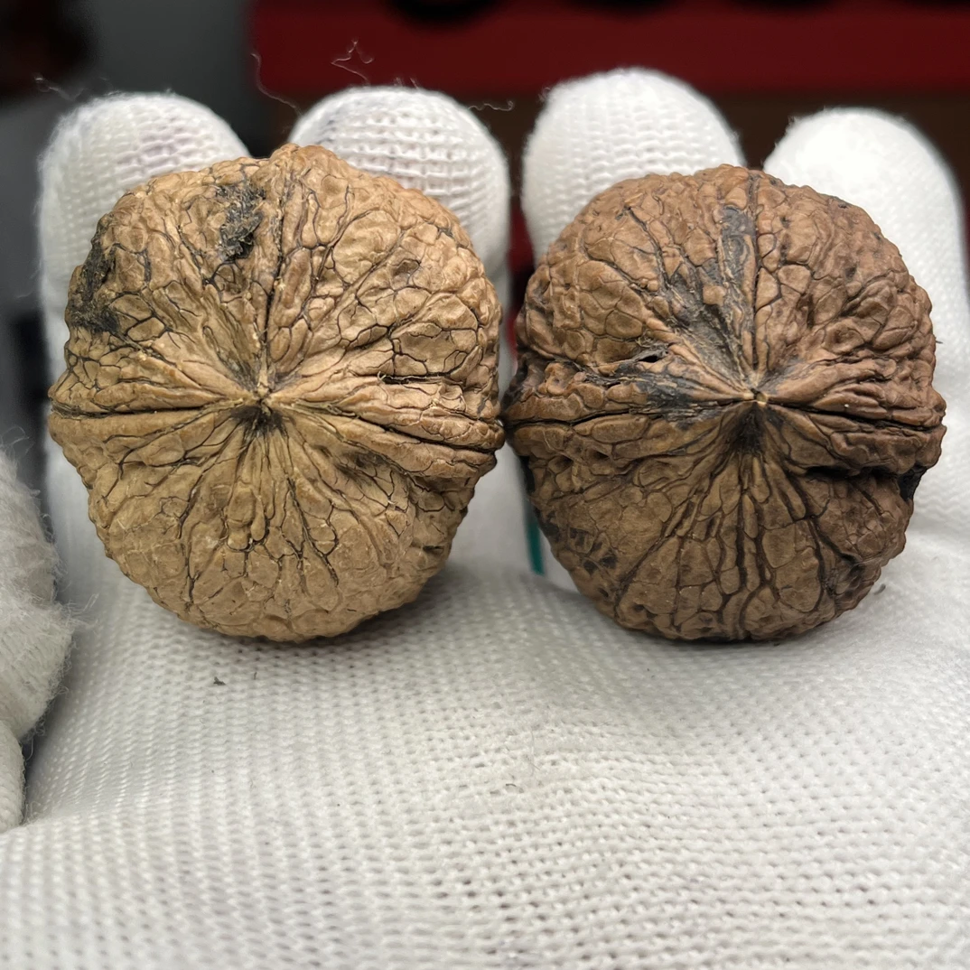 文玩铁核桃石锁三棱40尺