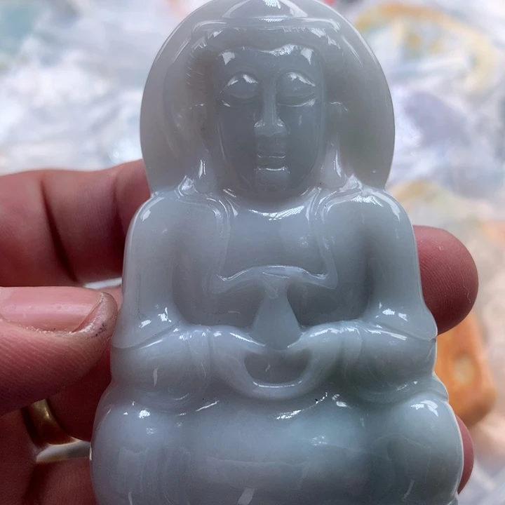 翡翠未镶嵌颈饰保真天然a货翡翠