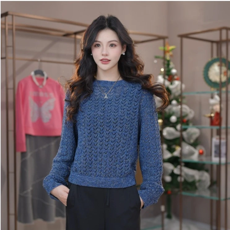 AMASS/阿玛施早春新款气质四季设计款气质高级缕空5399693宽松