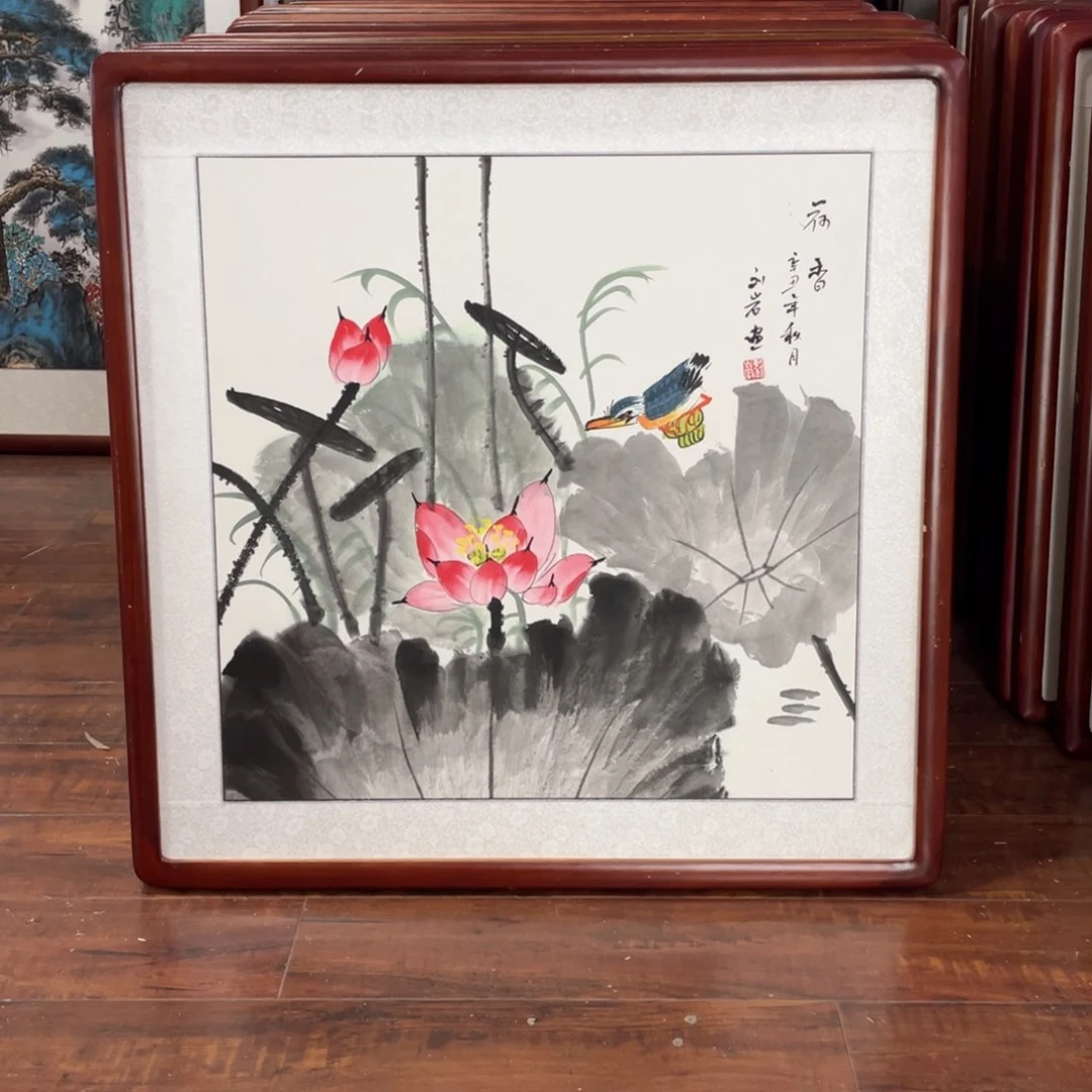 国画带框尺寸63*63厘米