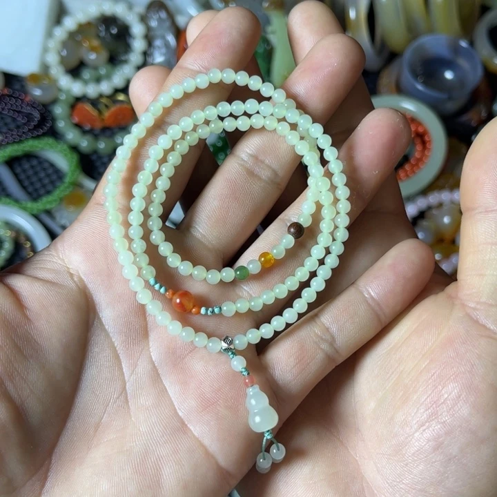 和田玉未镶嵌手链