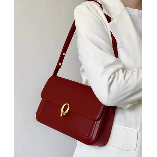 婚礼覆古红色包包女2025新款新娘结婚大容量质感腋下包手提单肩包