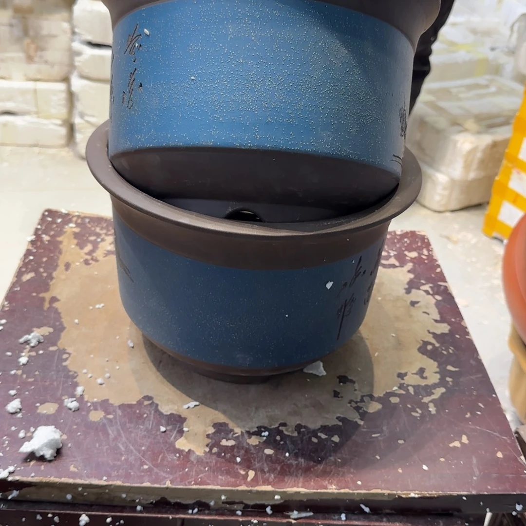 紫砂花盆口径23.14口径