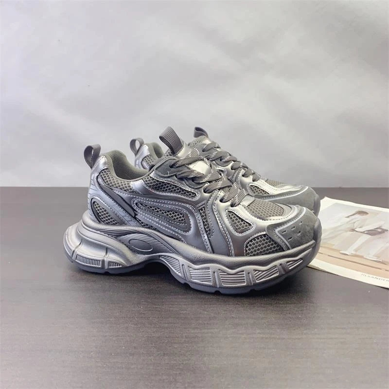 欧洲站厚底老爹鞋女2025春秋新款透气百搭休闲鞋ins潮增高运动鞋