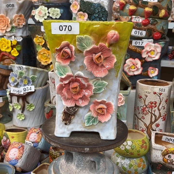 紫砂花盆粗陶材质多肉花盆