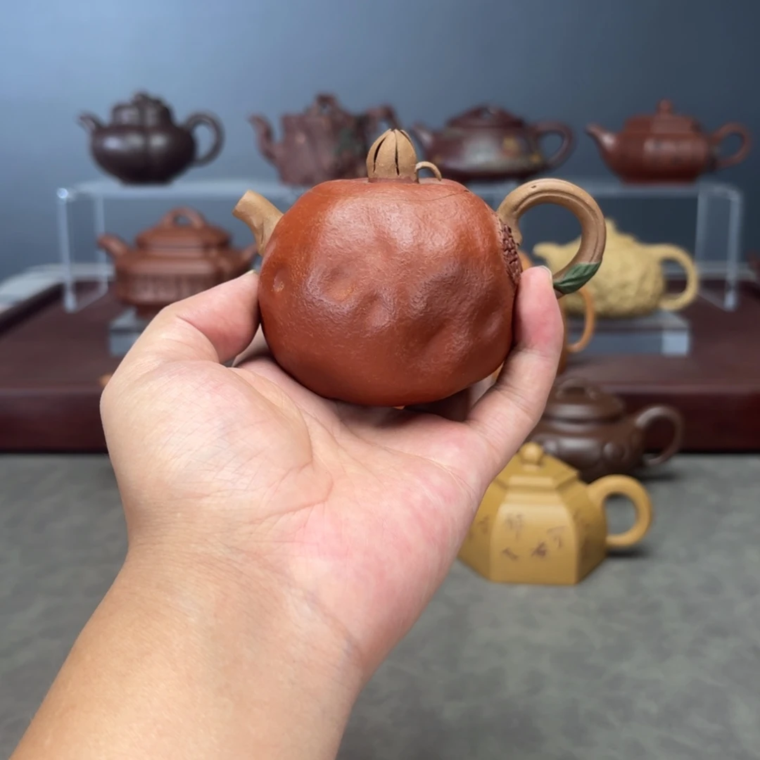 紫砂茶壶石榴150CC段泥